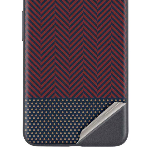 Blocked Polka Dot Chevron Google Pixel 4a 5G Skin