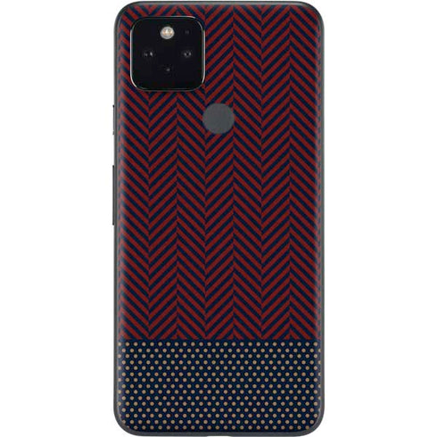 Blocked Polka Dot Chevron Google Pixel 5 Skin