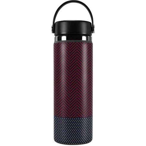Blocked Polka Dot Chevron Hydro Flask 20oz Wide Mouth Skin