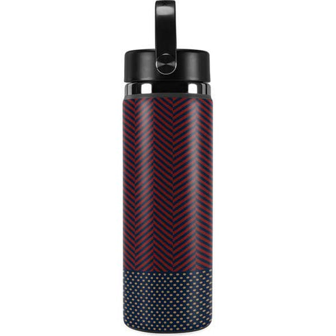 Blocked Polka Dot Chevron Hydro Flask 20oz Wide Mouth Skin