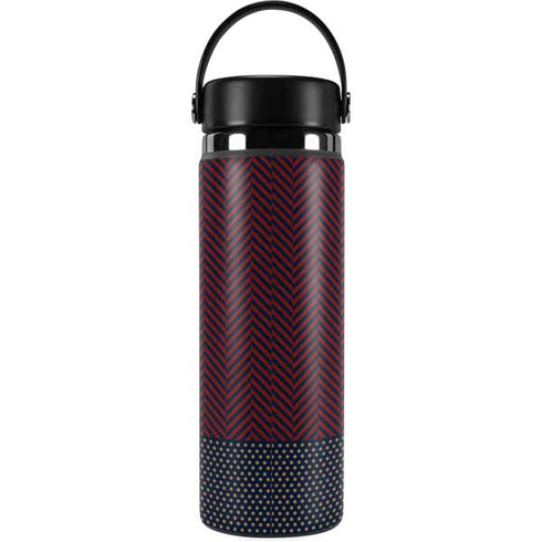 Blocked Polka Dot Chevron Hydro Flask 20oz Wide Mouth Skin