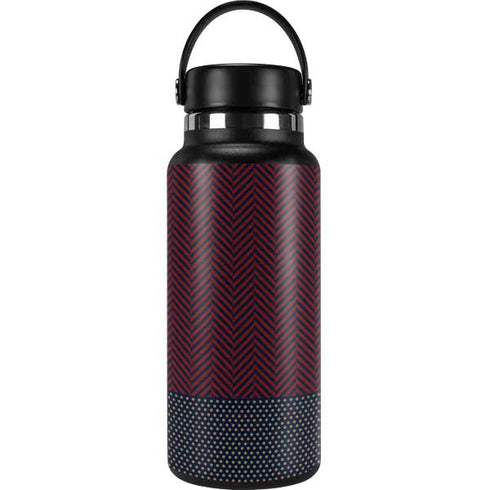Blocked Polka Dot Chevron Hydro Flask 32oz Wide Mouth Skin