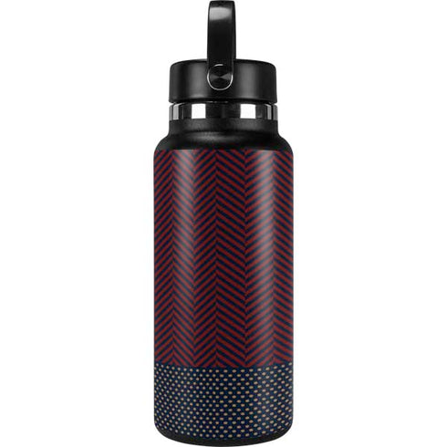 Blocked Polka Dot Chevron Hydro Flask 32oz Wide Mouth Skin