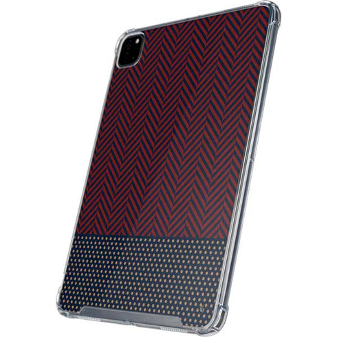 Blocked Polka Dot Chevron iPad Pro 12.9in (2020) Clear Case