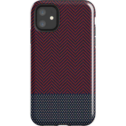 Blocked Polka Dot Chevron iPhone 11 Impact Case