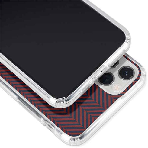 Blocked Polka Dot Chevron iPhone 11 Pro Clear Case
