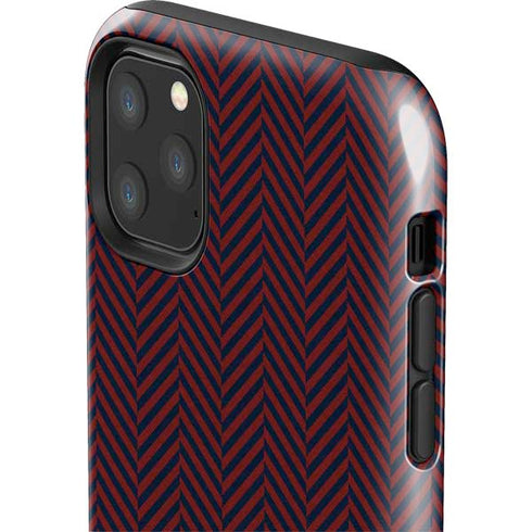 Blocked Polka Dot Chevron iPhone 11 Pro Max Impact Case