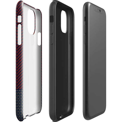 Blocked Polka Dot Chevron iPhone 11 Pro Max Impact Case