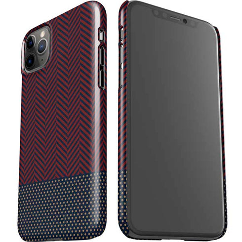 Blocked Polka Dot Chevron iPhone 11 Pro Max Lite Case
