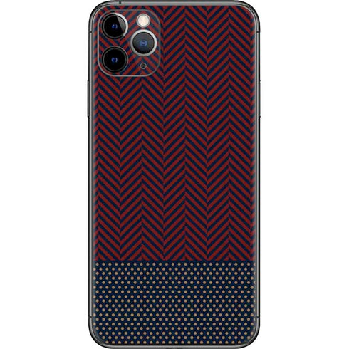 Blocked Polka Dot Chevron iPhone 11 Pro Max Skin