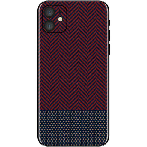 Blocked Polka Dot Chevron iPhone 11 Skin