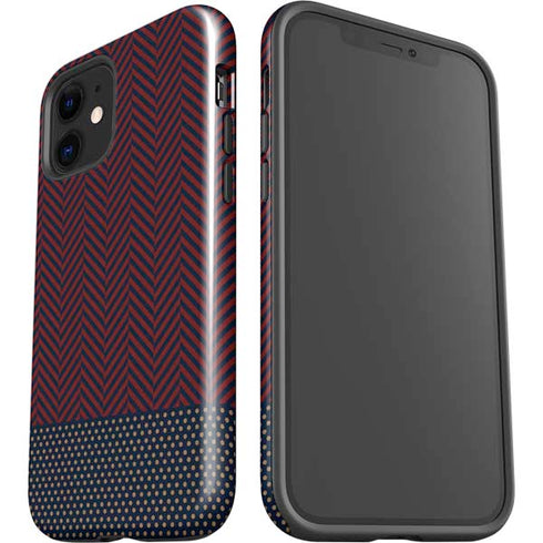 Blocked Polka Dot Chevron iPhone 12 Impact Case