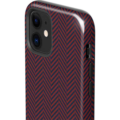 Blocked Polka Dot Chevron iPhone 12 Mini Impact Case