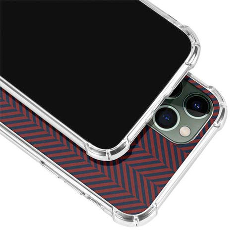 Blocked Polka Dot Chevron iPhone 12 Pro Clear Case