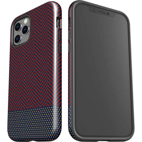 Blocked Polka Dot Chevron iPhone 12 Pro Impact Case