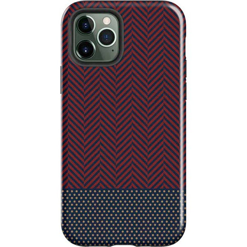 Blocked Polka Dot Chevron iPhone 12 Pro Max Impact Case