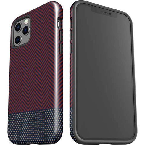 Blocked Polka Dot Chevron iPhone 12 Pro Max Impact Case