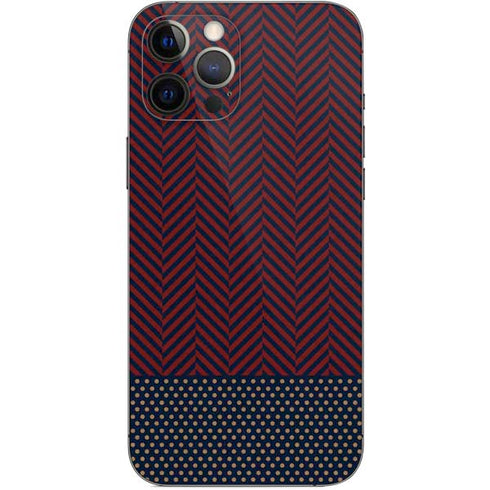 Blocked Polka Dot Chevron iPhone 12 Pro Max Skin
