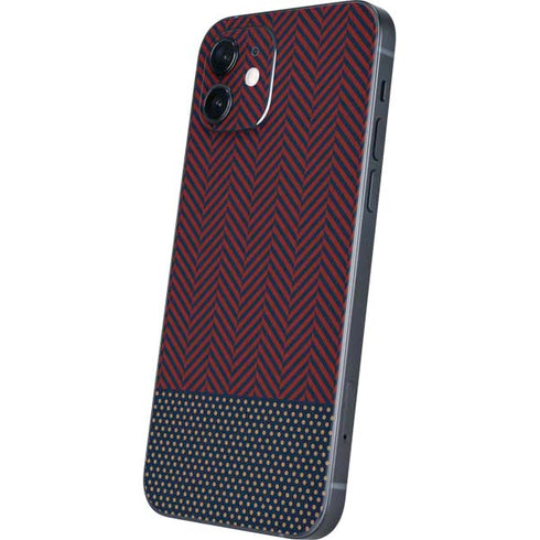 Blocked Polka Dot Chevron iPhone 12 Skin
