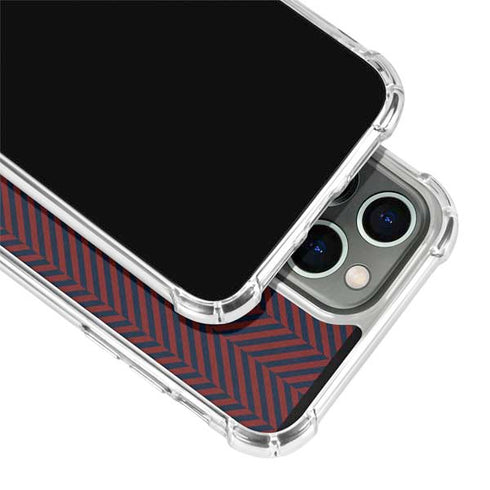 Blocked Polka Dot Chevron iPhone 13 Pro Clear Case