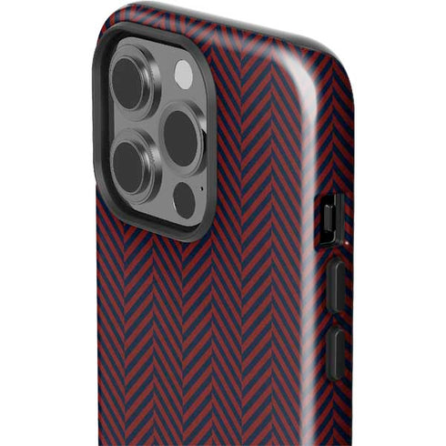 Blocked Polka Dot Chevron iPhone 13 Pro Impact Case