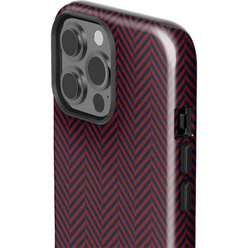 Blocked Polka Dot Chevron iPhone 13 Pro Max Impact Case