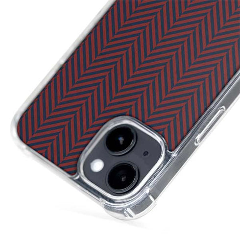 Blocked Polka Dot Chevron iPhone 15 Plus MagSafe Case