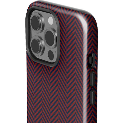 Blocked Polka Dot Chevron iPhone 14 Pro Impact Case