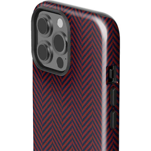 Blocked Polka Dot Chevron iPhone 14 Pro Max Impact Case