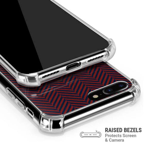 Blocked Polka Dot Chevron iPhone 7/8 Plus Clear Case