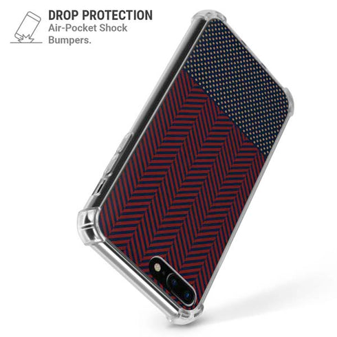 Blocked Polka Dot Chevron iPhone 7/8 Plus Clear Case