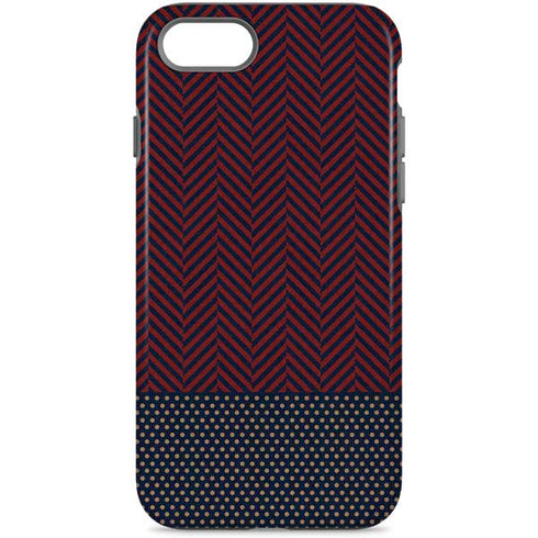 Blocked Polka Dot Chevron iPhone 7 Pro Case