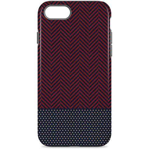 Blocked Polka Dot Chevron iPhone 8 Pro Case