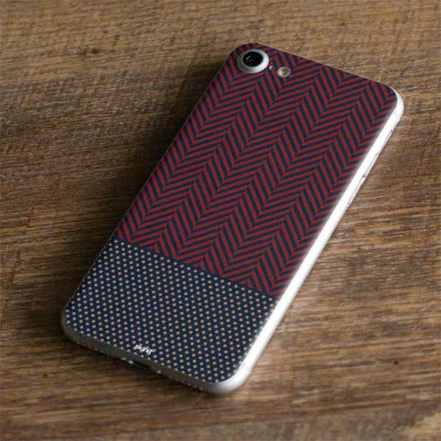 Blocked Polka Dot Chevron iPhone 8 Skin