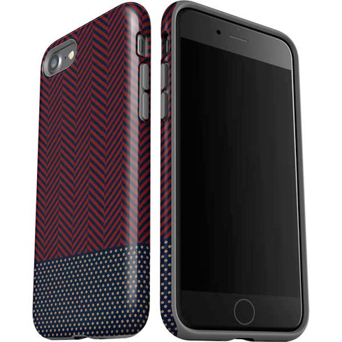 Blocked Polka Dot Chevron iPhone SE (2nd & 3rd Gen) Pro Case