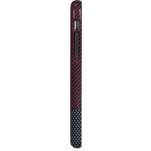 Blocked Polka Dot Chevron iPhone X Pro Case