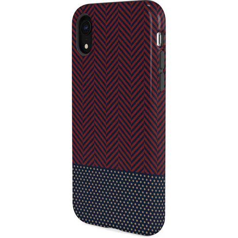 Blocked Polka Dot Chevron iPhone XR Pro Case