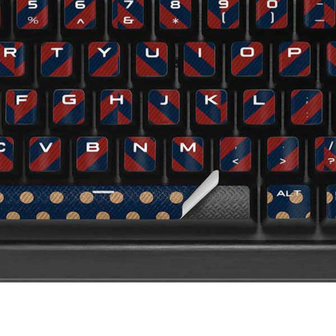 Blocked Polka Dot Chevron K95 RGB PLATINUM Mechanical Gaming Keyboard Skin
