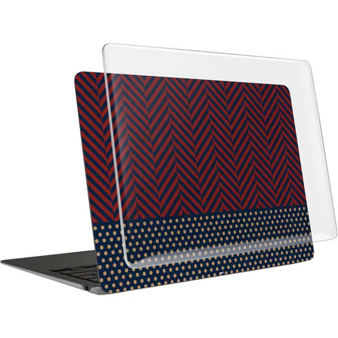 Blocked Polka Dot Chevron MacBook Air 13in M1 (2021) Case plus Skin