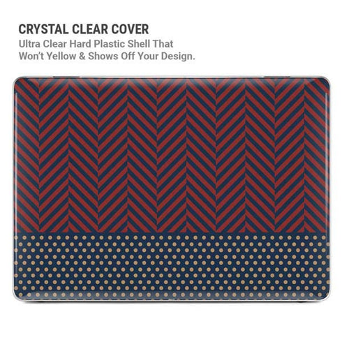 Blocked Polka Dot Chevron MacBook Air 13in M1 (2021) Case plus Skin