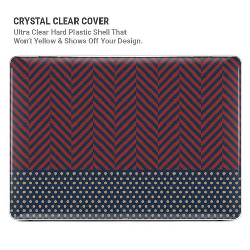 Blocked Polka Dot Chevron MacBook Air 15in (2023-2025) Case plus Skin