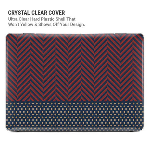 Blocked Polka Dot Chevron MacBook Pro 15in (2016-19) Case plus Skin