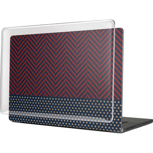 Blocked Polka Dot Chevron MacBook Pro 16in (2021-25) Case plus Skin