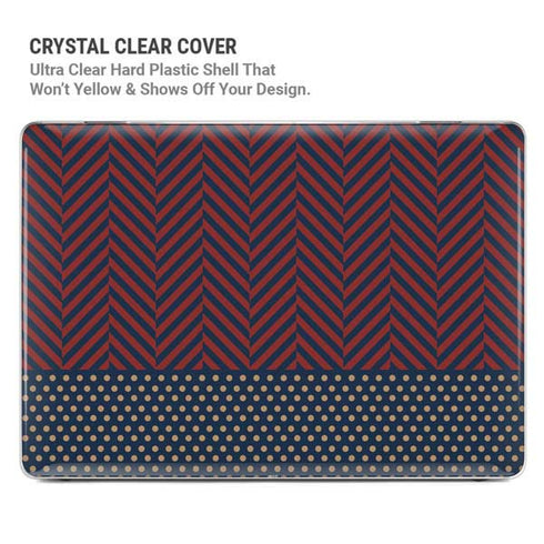 Blocked Polka Dot Chevron MacBook Pro 16in (2021-25) Case plus Skin