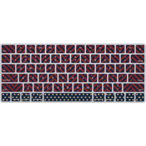 Blocked Polka Dot Chevron Magic Keyboard Skin