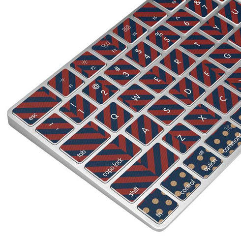 Blocked Polka Dot Chevron Magic Keyboard Skin