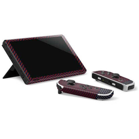 Blocked Polka Dot Chevron Nintendo Switch OLED (2021) Skin