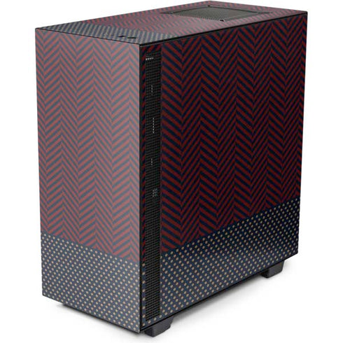 Blocked Polka Dot Chevron NZXT H510 Compact ATX Mid-Tower Case Skin
