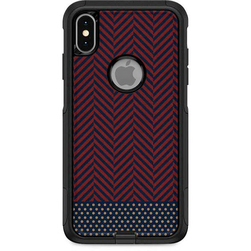 Blocked Polka Dot Chevron Otterbox Commuter iPhone Skin