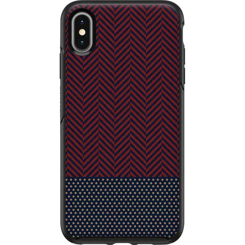 Blocked Polka Dot Chevron Otterbox Symmetry iPhone Skin